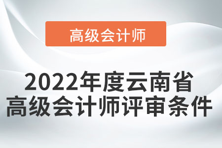 2022年度云南省高級(jí)會(huì)計(jì)師評(píng)審條件