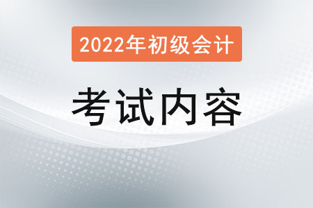 初級(jí)會(huì)計(jì)師職稱考試內(nèi)容都有哪些,？