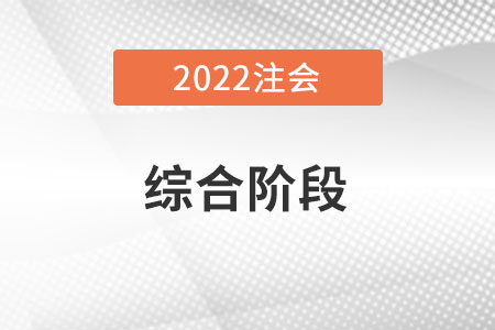 2022年注會綜合階段考試考什么,？