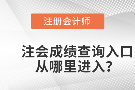 注冊(cè)會(huì)計(jì)師成績(jī)查詢?nèi)肟诠倬W(wǎng)在哪里進(jìn)入,？