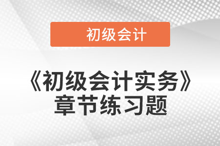 2022年初級(jí)會(huì)計(jì)考試題：《初級(jí)會(huì)計(jì)實(shí)務(wù)》第八章章節(jié)練習(xí)