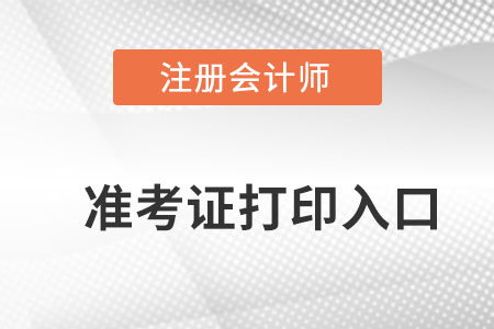 重慶市開縣cpa準考證打印入口？