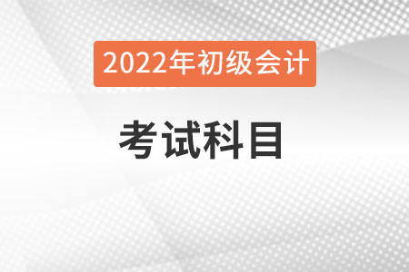 初級(jí)會(huì)計(jì)職稱(chēng)考試具體科目有哪些,？