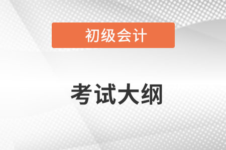 初級(jí)會(huì)計(jì)職稱(chēng)2023年考試大綱在哪看？