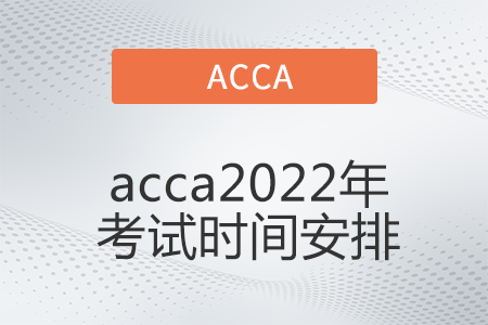 acca2022年考試時間安排