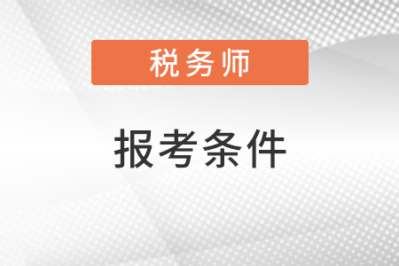 稅務師的報考條件是什么