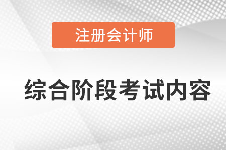 2022cpa綜合階段考什么內(nèi)容？