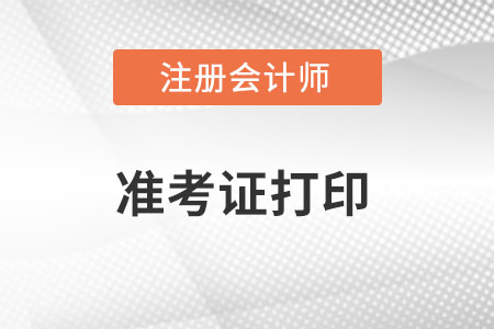 廣西自治區(qū)北海注冊會計師準(zhǔn)考證打印入口是什么？