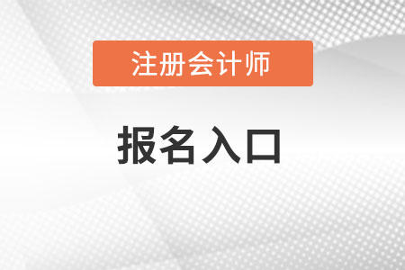 注冊會計師報名入口通道開通了沒,？