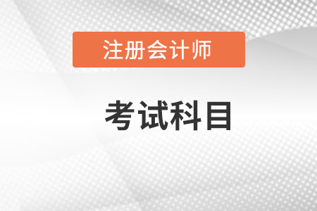 注冊會計師考幾科考試需要考的科目,？