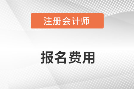 注冊會計師報名費用一覽表發(fā)布了嗎？