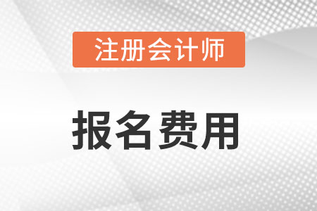 注冊會計(jì)師報(bào)名費(fèi)用需要多少?