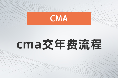 2022年cma交年費(fèi)流程是什么