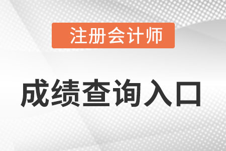 四川cpa成績查詢入口怎么進?