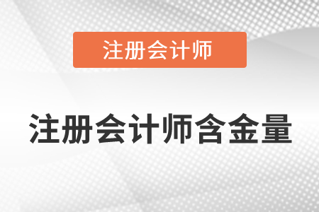 注冊(cè)會(huì)計(jì)師含金量有多高你知道嗎,？