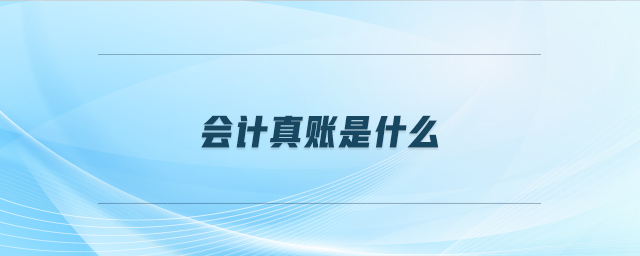 會計真帳是什么