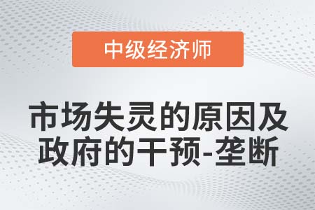 市場失靈的原因及政府的干預(yù)-壟斷