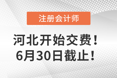 河北2022年注會報名費開始交費！6月30日截止,！