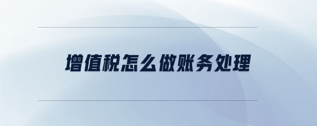 增值稅怎么做賬務(wù)處理