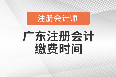 廣東省河源注冊(cè)會(huì)計(jì)繳費(fèi)時(shí)間