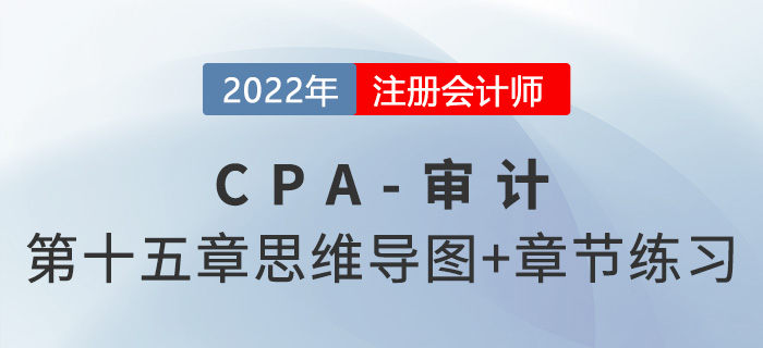 2022年注冊會計師《審計》第十五章思維導圖+章節(jié)練習