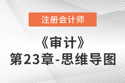 2022年注冊(cè)會(huì)計(jì)師《審計(jì)》第二十三章思維導(dǎo)圖+章節(jié)練習(xí)