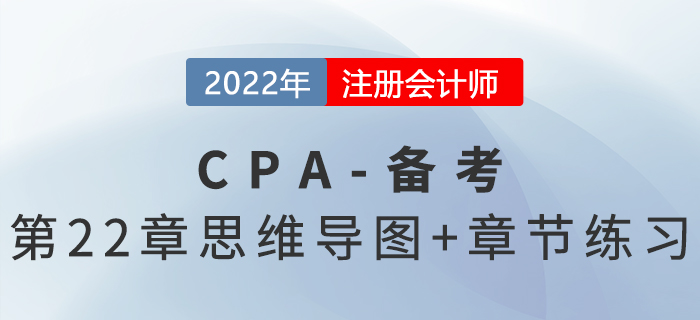 2022年注冊會計師《審計》第二十二章思維導圖+章節(jié)練習