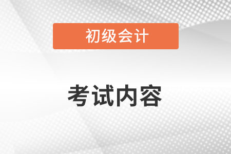 初級會計師考試內(nèi)容是什么,？