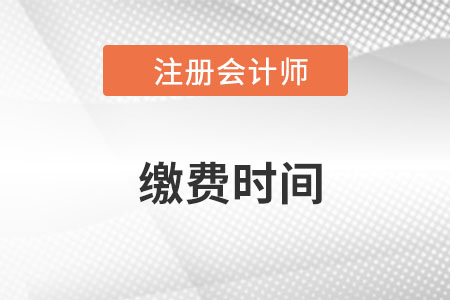 重慶市武隆縣注冊會計繳費(fèi)時間是什么時候,？