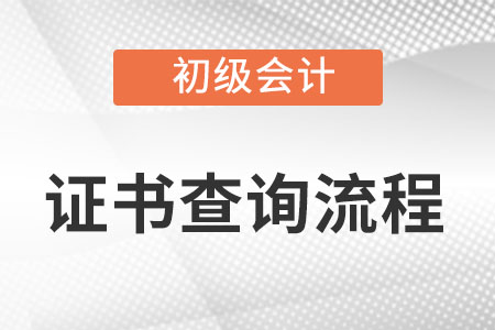 初級會計證電子版證書查詢流程