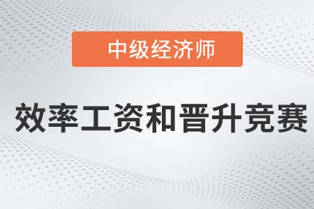 效率工資和晉升競賽_2022中級經(jīng)濟(jì)師人力資源知識點(diǎn)