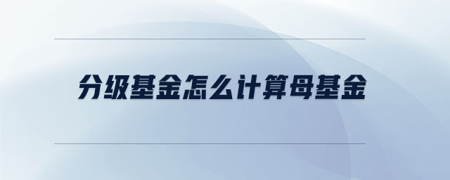 分級基金怎么計算母基金