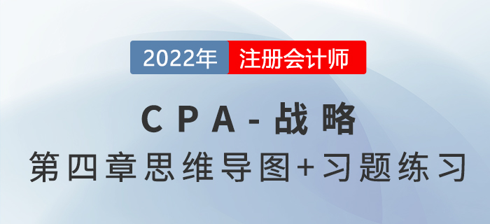 2022年注會戰(zhàn)略第四章思維導(dǎo)圖（第二部分）+章節(jié)練習(xí)