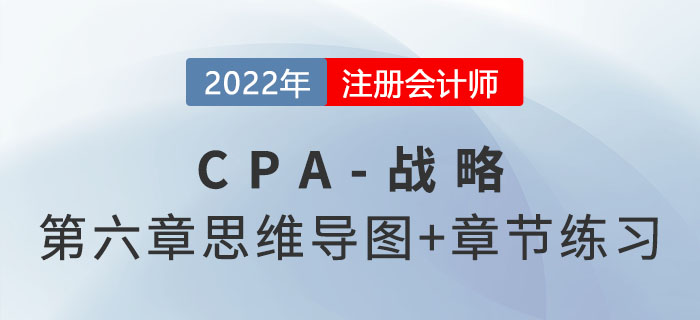 2022年注會戰(zhàn)略第六章思維導(dǎo)圖+章節(jié)練習(xí)