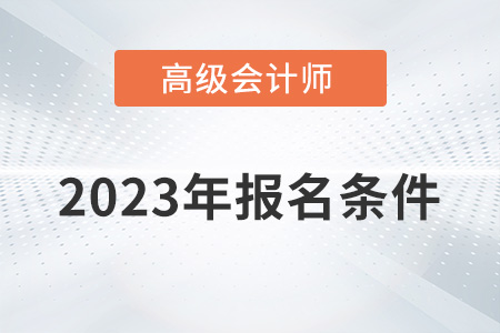 2023年高級(jí)會(huì)計(jì)師報(bào)考條件是什么,？