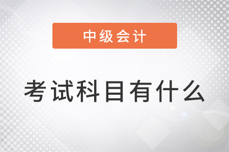 2022年中級會計(jì)考試科目都有什么