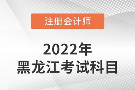 2022年黑龍江注冊會計師延考考試科目