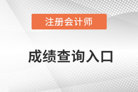 2022年注冊會計(jì)師成績查詢?nèi)肟诠倬W(wǎng)是什么？