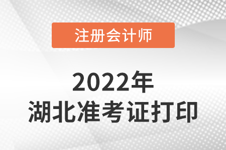 湖北省潛江市注冊(cè)會(huì)計(jì)師延考準(zhǔn)考證打印時(shí)間2022年