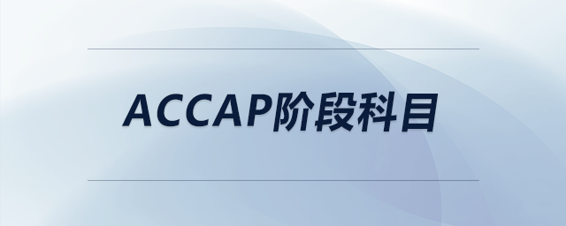 accap階段科目