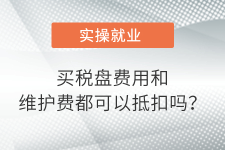 買稅盤費用和維護費都可以抵扣嗎,？