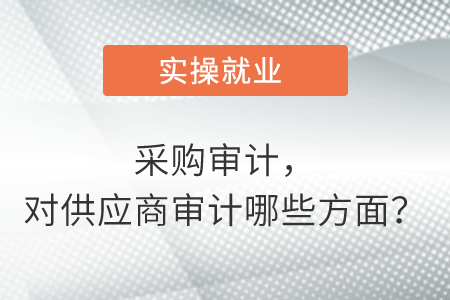 采購審計,，對供應(yīng)商審計哪些方面,？