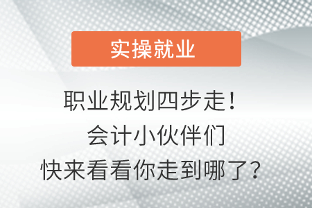 職業(yè)規(guī)劃四步走,！會(huì)計(jì)小伙伴們快來看看你走到哪了,？