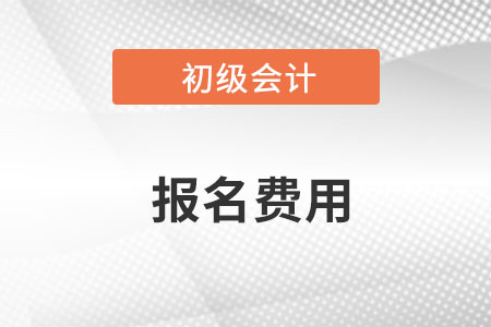 初級會計師2023年報名需要多少費用