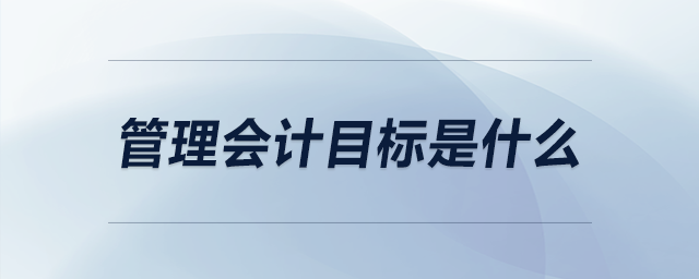管理會計目標是什么