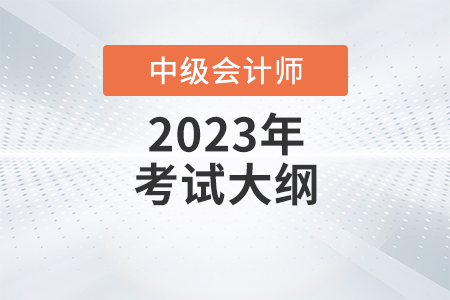 2023年《中級會計(jì)實(shí)務(wù)》考試大綱第一章：概述