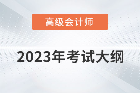 2023年高級會(huì)計(jì)師考試大綱需要掌握內(nèi)容有哪些？