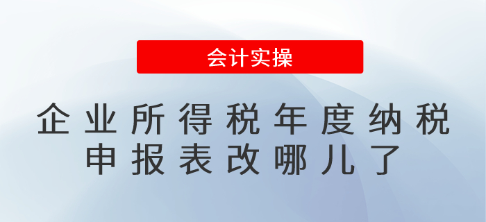 企業(yè)所得稅年度納稅申報表改哪兒了
