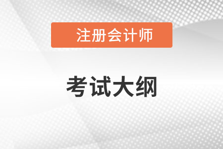 2023年注冊會計師考試大綱有什么變化,？