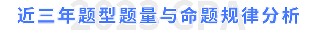 注會(huì)審計(jì)題型題量,、命題規(guī)律